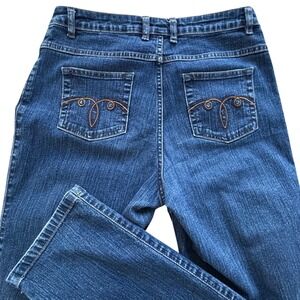 Vintage Westport Denim Women's Jeans 6 Blue Wash Embroidered Back Pockets 29x30